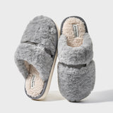 Simple Plush Cotton Slippers Indoor Home Warm Slugged Bottom Soft And Comfortable